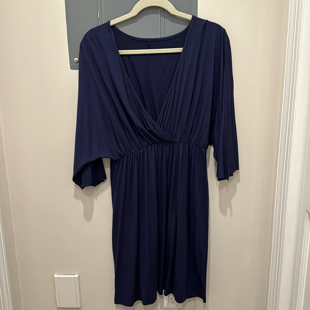 Blue Amazon Batwing Dress